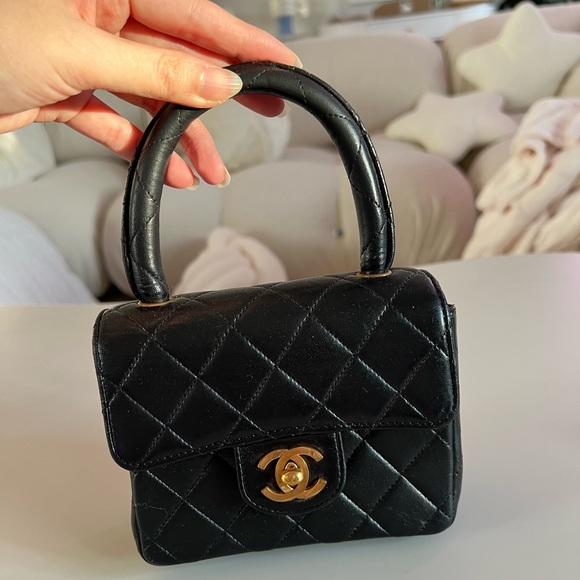 ❌SOLD❌Vintage Chanel Mini Kelly Top Handle Bag - Picture 6 of 15